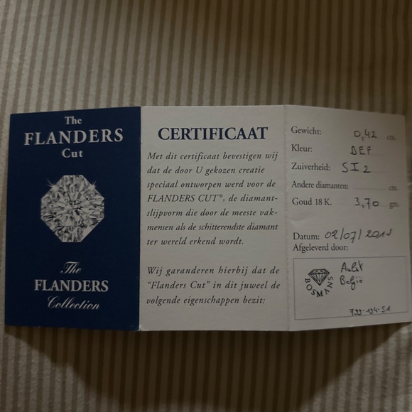 Weeding Diamond ring 18 k - Picture 2 of 2